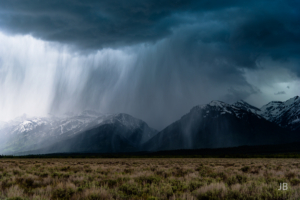Hail Storm Over the Tetons